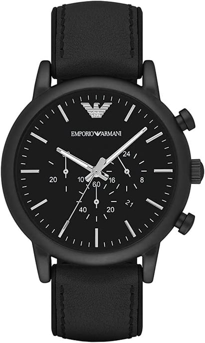 Emporio Armani Luigi Herrenuhr schwarz AR1970 - Image 1