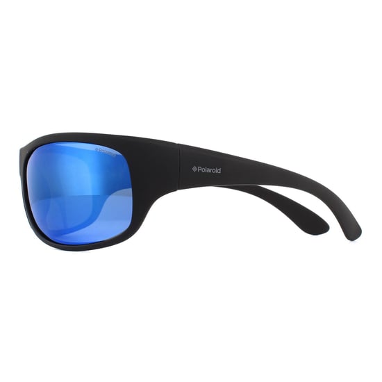 Polaroid Sunglasses 07886 003 5X Matte Black Blue Polarized