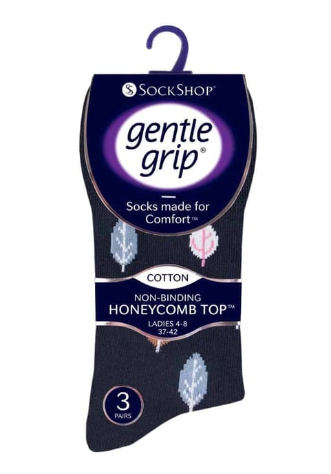 Gentle Grip - 6 Paar Damen Gentle Grip nicht elastische Socken - GG168 - Image 2