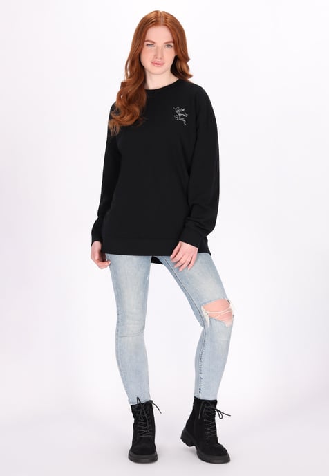 Dreimaster Sweatshirt Damen Schwarz - Image 2