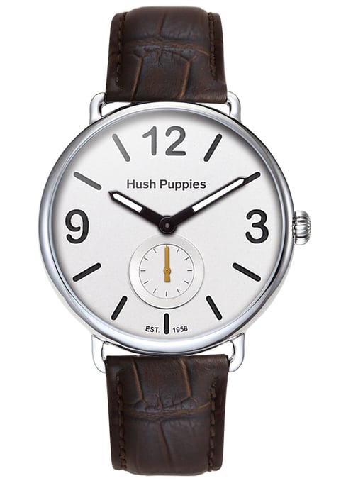 Hush Puppies: 1958 Men's White Watch