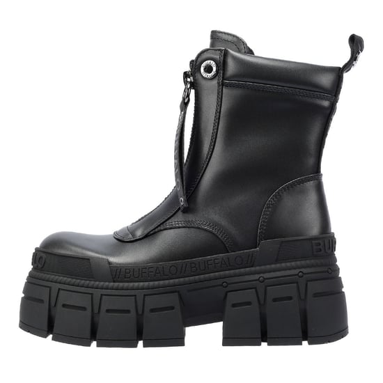 Buffalo Gospher Zip Damen Schwarze Stiefel - Image 6