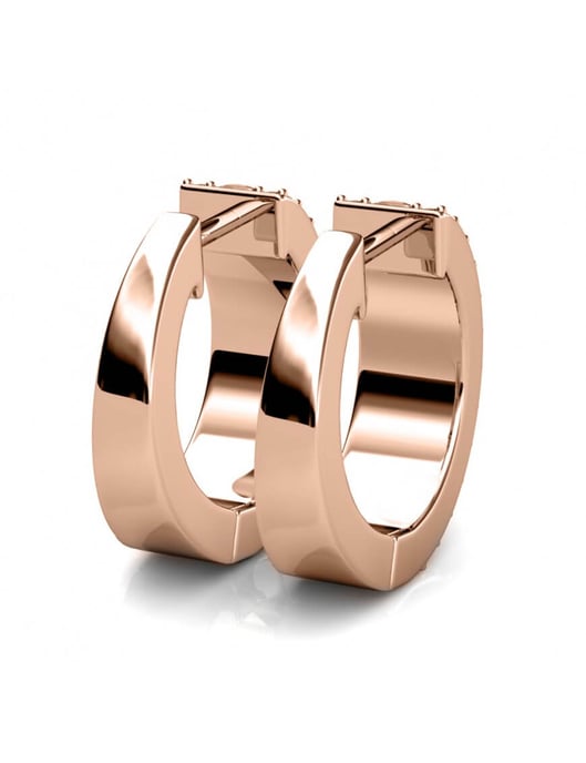 Olena Ohrringe - Roségold und Kristall - Image 4