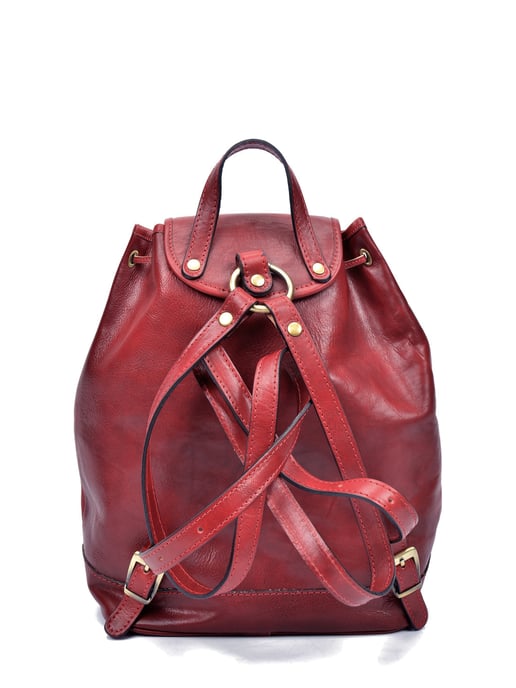 Anna Luchini SS22 AL 3053 Rouge Cuir de vachette Sac - Image 2