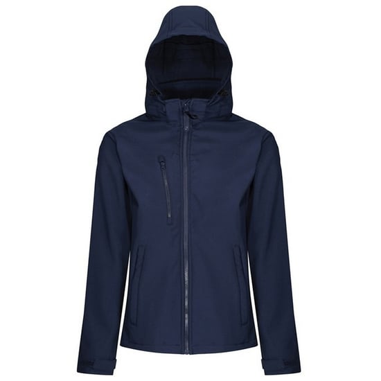Regatta Mens Venturer Hooded Soft Shell Jacket (Navy/Navy)