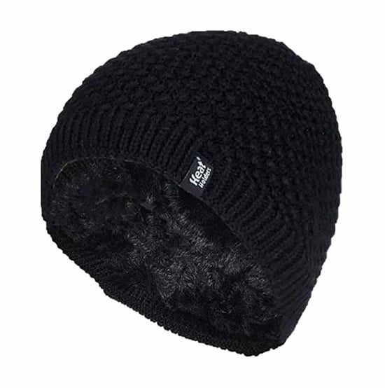 Wärmehalter - Ladies Knit Fleece gefüttert Warm Thermal Beanie Hat - Image 1