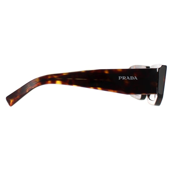 Prada Rectangle Womens Dark Tortoise Dark Brown PR06YS