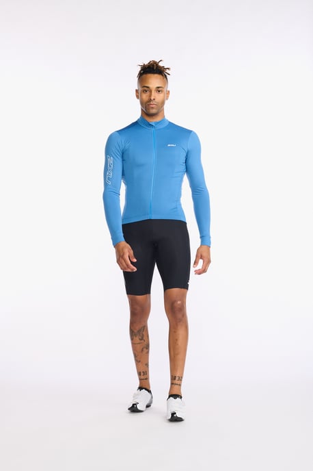 Aero Cycle Long Sleeve Jersey Starling/White Reflective