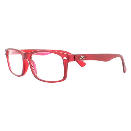 Montana Lesebrille BLF83-B Matte Rot Burgund Blau Light Block +2.50 - Image 2
