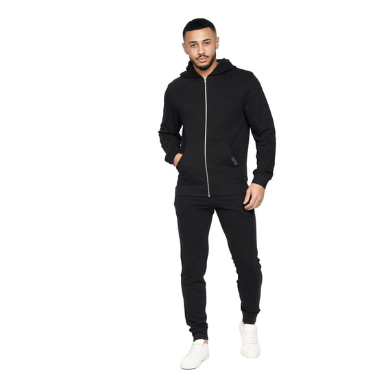 Crosshatch - "Braxson" Hoodie mit durchgehendem Reißverschluss für Herren (Schwarz) - Image 4