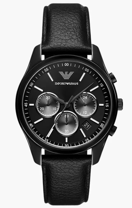 Emporio Armani Antonio Herren Schwarz Uhr AR11583 - Image 1