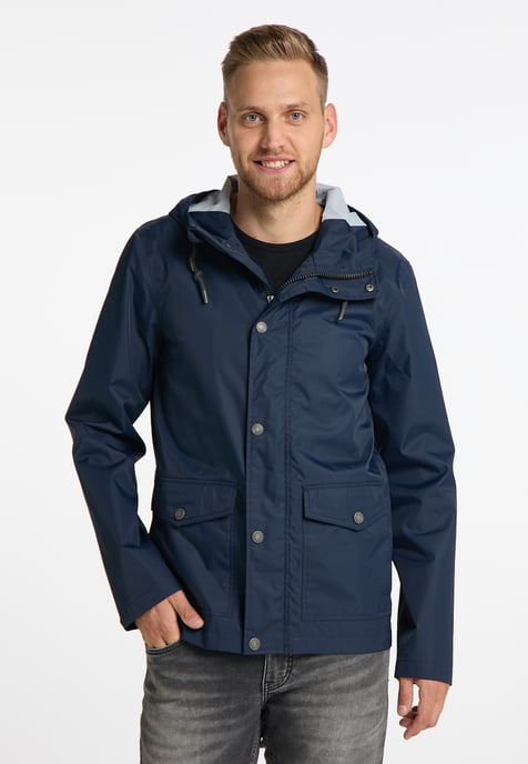 Mo Regenjacke mit Innenprint Herren Marine - Image 2