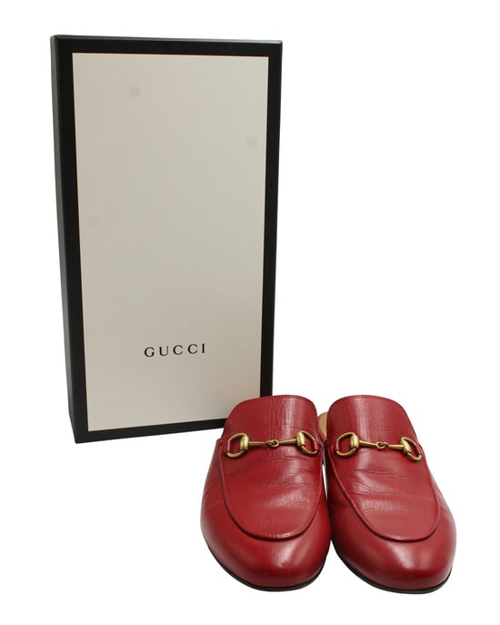 Rote Mules mit Pferdebit - Image 6