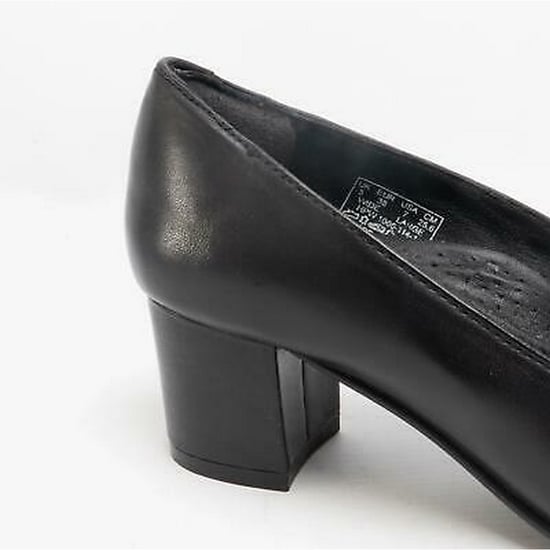 Hush Puppies Damen/Damen Anna Leder Court Schuh (Schwarz) - Image 4