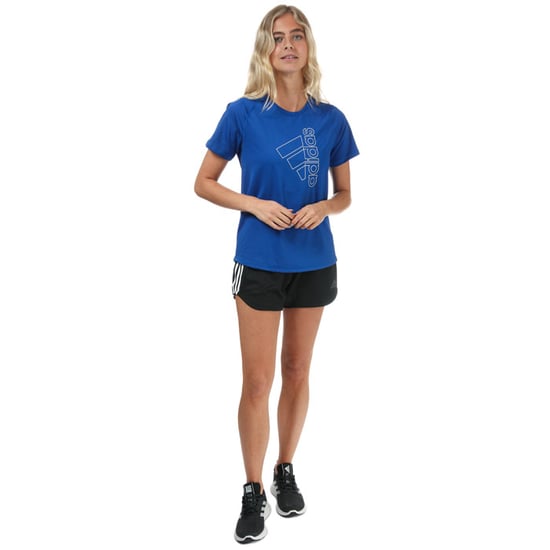 adidas Damen 3-Streifen Sportshorts in Schwarz - Image 3