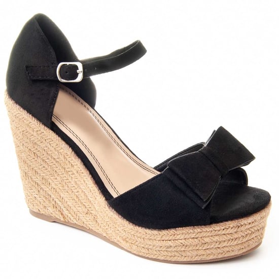 Montevita Wedge Sparto Sandale Spartsum9 in Schwarz - Image 3