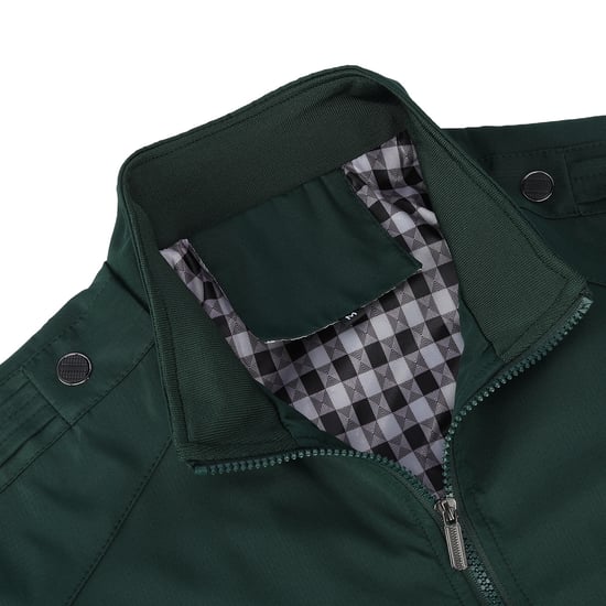 Herren Bomberjacke mit Stehkragen, ¨¹bergangsjacke f¨¹r den Herbst, l?ssige Sportjacke Gr¨¹n - Image 4