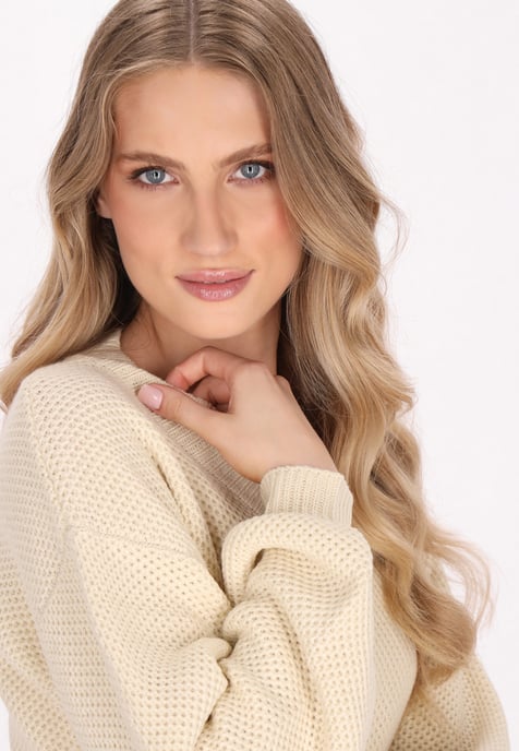 Dreimaster Pullover Damen Creme - Image 5