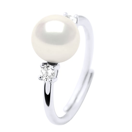 Ringschmuck - Echte Süßwasser-Zuchtperle, rund 7-8 mm - Image 1