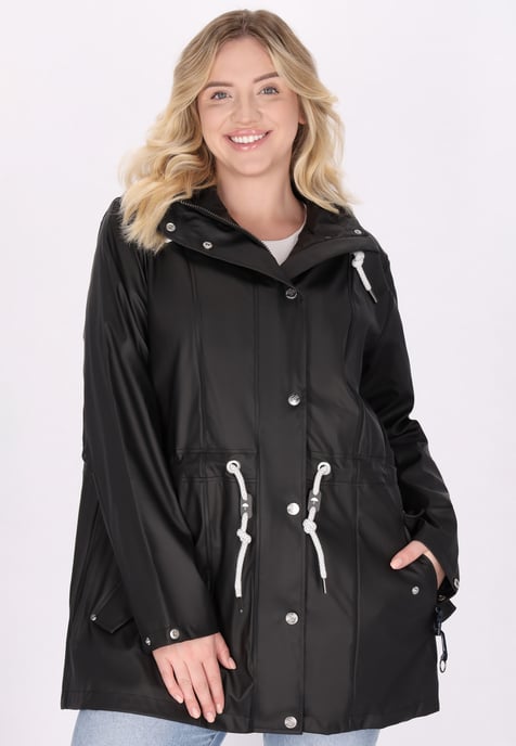 Schmuddelwedda Regenmantel Damen schwarz - Image 3