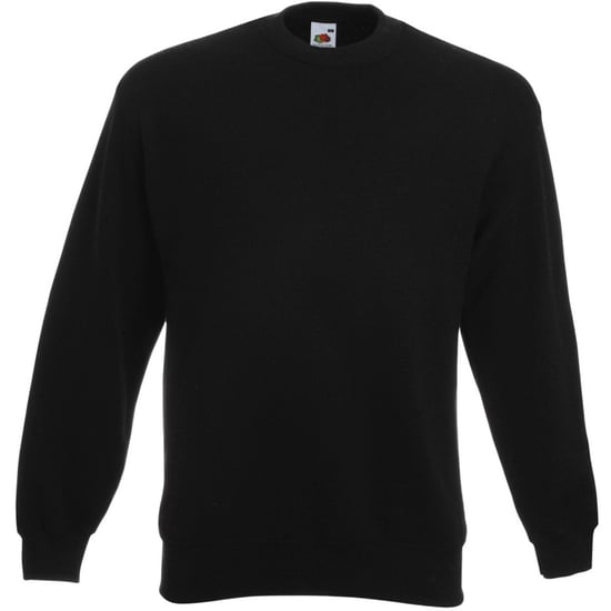 Fruit Of The Loom Herren Set-In Belcoro® Yarn Sweatshirt (Schwarz) - Image 1