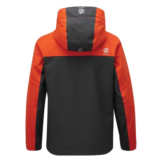 Dare 2B Childrens/Kids In The Lead Waterproof Jacket (Trail Blaze Red/Ebony Grey)