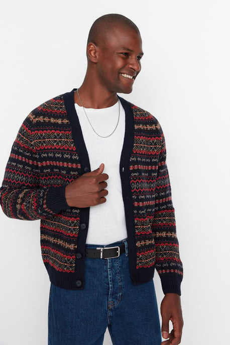 Trendyol Herren Ethnische Strickjacke - Image 2