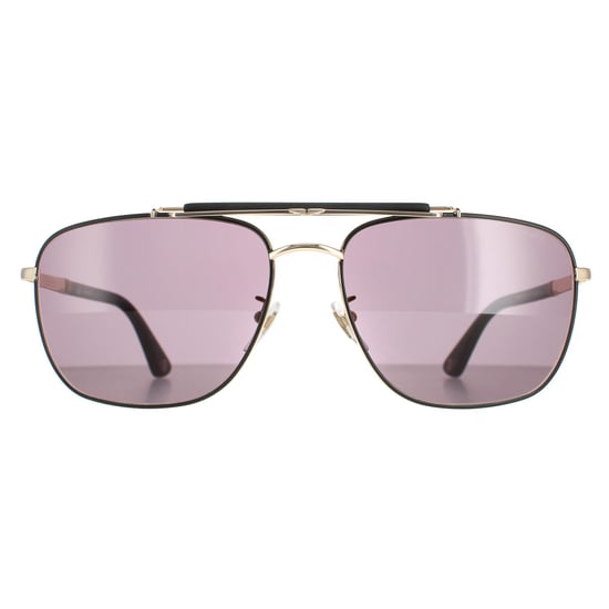 Police Aviator Mens Rose Gold Semi Matte Black Smoke SPLD43 Origins 44