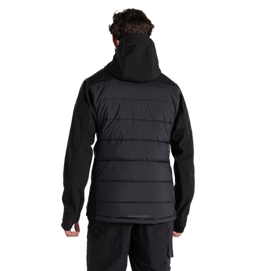 Craghoppers Mens Castleford Padded Hybrid Jacket (Black)