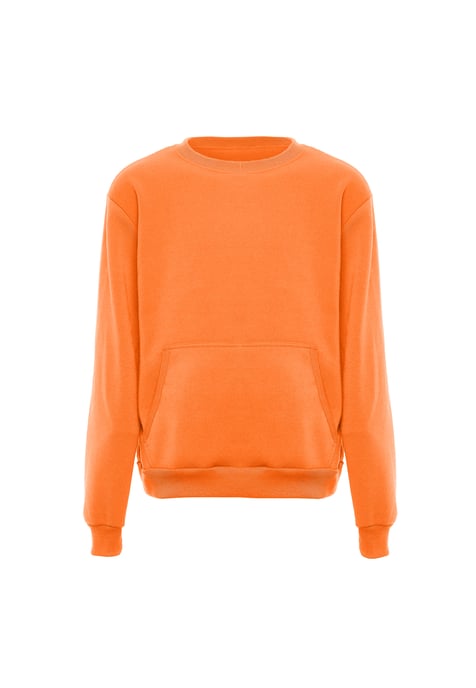 Mo Rundhalspullover Herren orange - Image 1