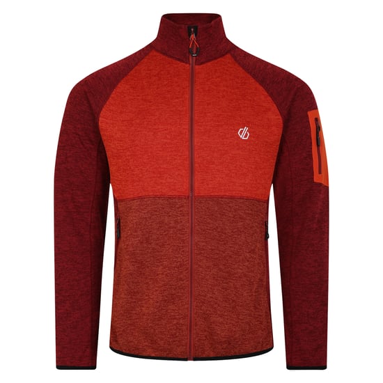 Dare 2B Mens Torrek Fleece Top (Syrah Red/Cinnamon)