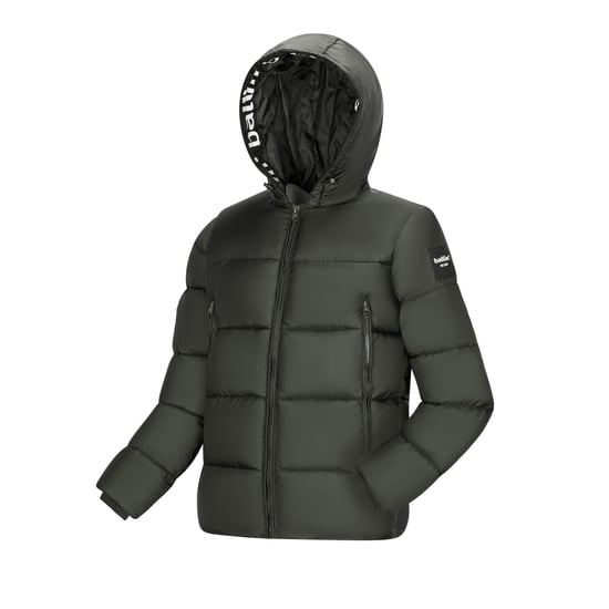 Winterjacke für Männer von der Marke Ballin Est. 2013. Die Jacke besteht aus hochwertigem Polyester und hat eine normale Passform. Die Jacke hat einen Reißverschluss von oben nach unten und lässt sich leicht auf dem Fahrrad, Moped oder Roller tragen. - Image 1