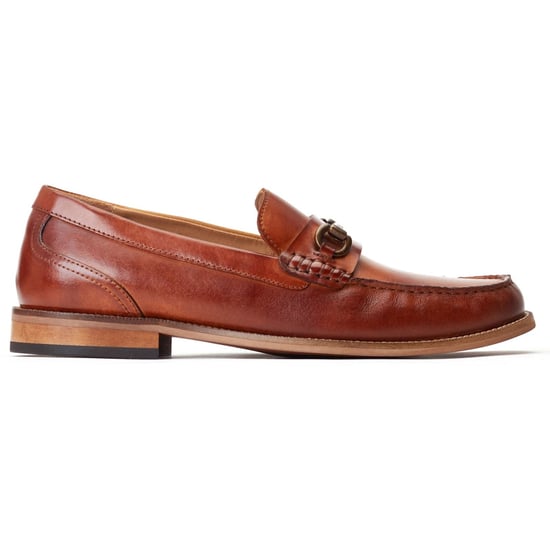 Base London Madison Leder Herren braune Slipper - Image 5