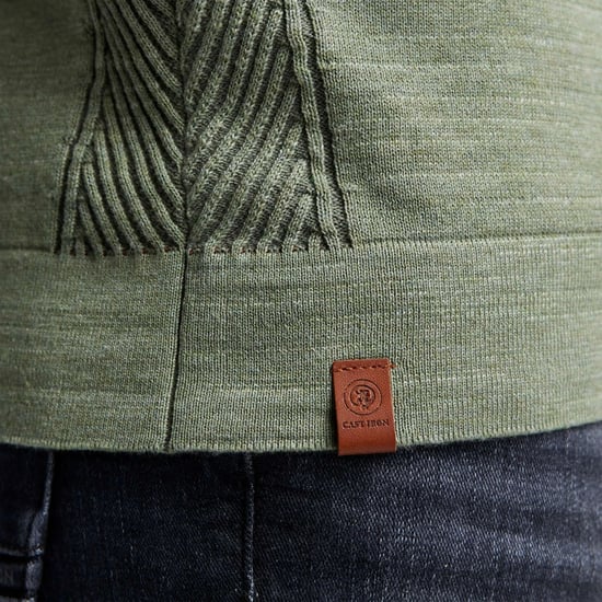 Herrenpullover der Marke Cast Iron. Der Pullover ist aus Baumwolle gefertigt und hat eine normale Passform. Die weiche Baumwolle sorgt für hohen Tragekomfort.  Marke: Cast IronModellname: CKW2209322CKategorie: HerrenpulloverMaterialien: BaumwolleFarbe: gr - Image 4