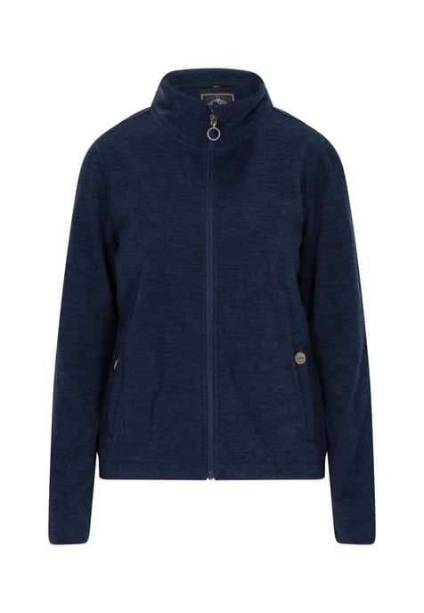 Dreimaster Fleecejacke Damen Marine Melange - Image 1