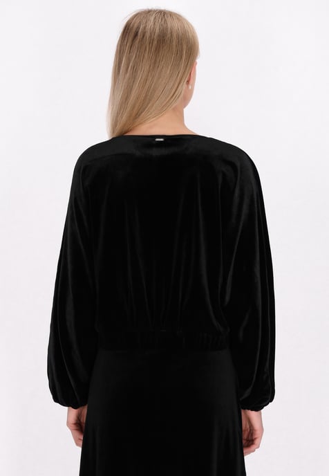 Dreimaster Bluse Damen schwarz - Image 4