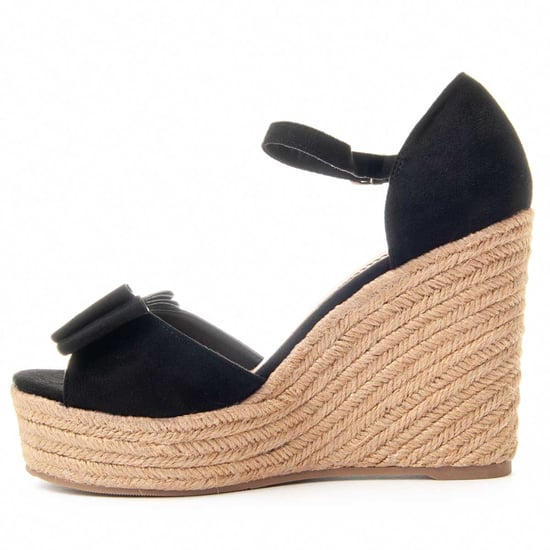Montevita Wedge Sparto Sandale Spartsum9 in Schwarz - Image 5