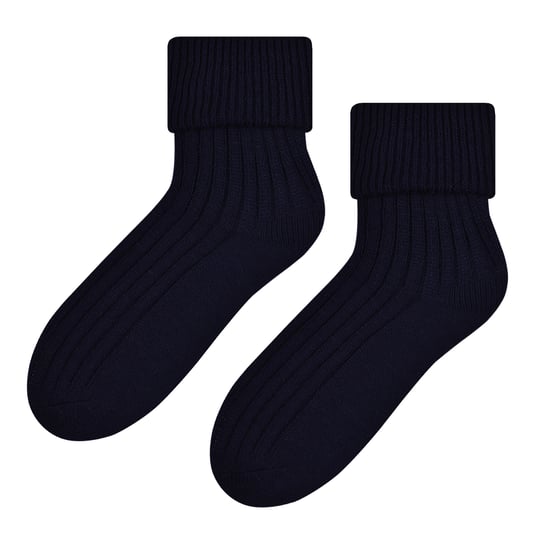 Damen Bettsocken aus Wolle | Steven | Superweiche, gemütliche Lounge-Schlafsocken, Schwarz - Image 1