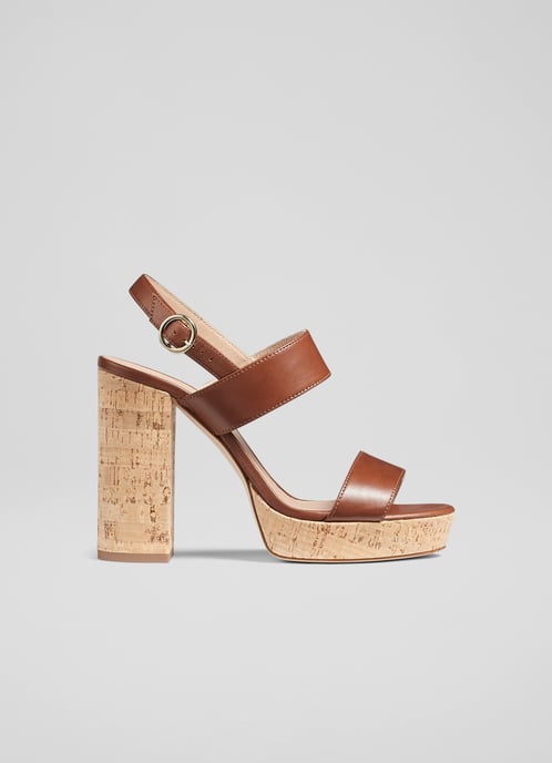 LK Bennett Misty Formal Sandals, Tan