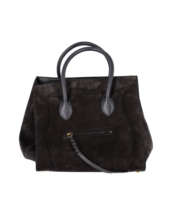 Celine Luggage Phantom Medium Tasche aus schwarzem Wildleder - Image 2