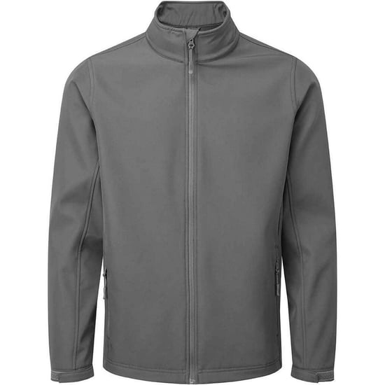 Premier Mens Recycled Wind Resistant Soft Shell Jacket (Dunkelgrau) - Image 1