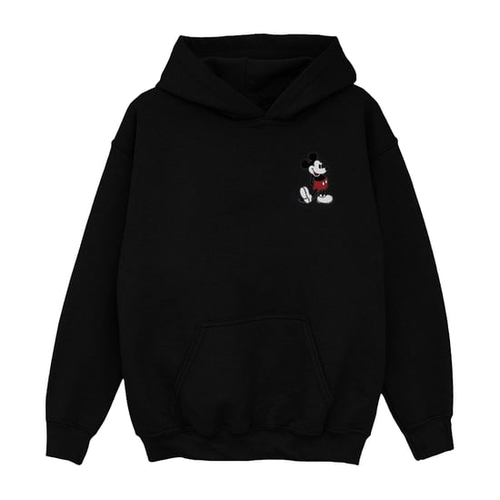 Disney Jungen Mickey Mouse Kickin Retro Chest Hoodie (Schwarz) - Image 1