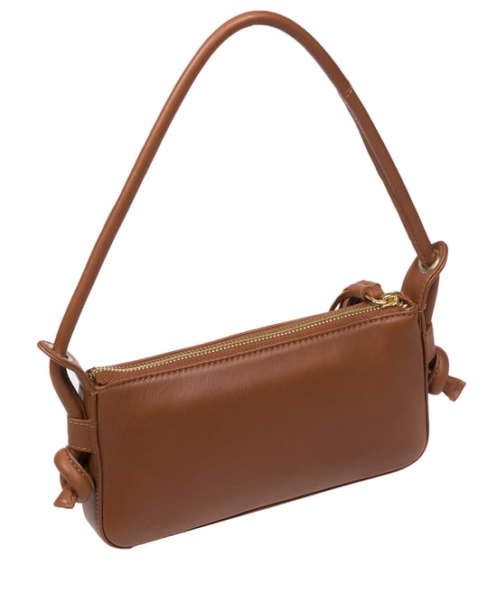 'Taylor' Chestnut Nappa Leather Grab Bag