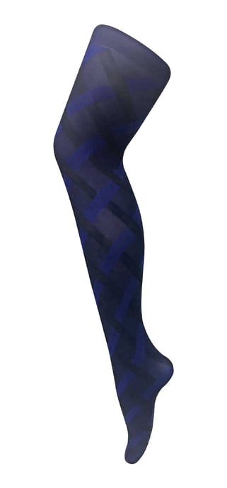 Sock Snob - Farbige 80 Denier blickdichte Damenstrumpfhose - Cable - Image 1