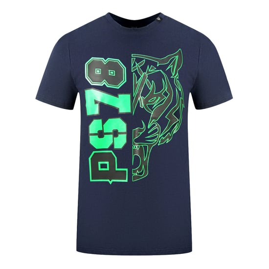 Plein Sport PS78 Design Logo Marineblau T-Shirt - Image 1