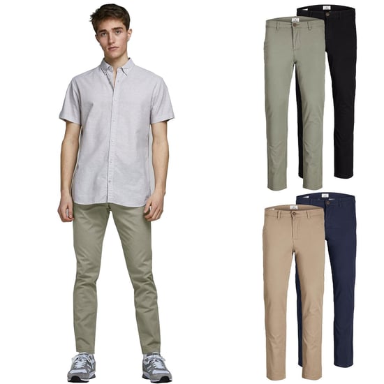 JACK&JONES Herren Mehrpack-Hosen, Marco Paspeltaschen Tiefer Schnitt Chinos, 2er-Pack - Image 2