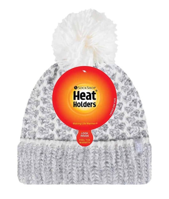 Damen Fleece gefüttert Cuffed Thermal Winter Bommelmütze mit Pom Pom - Image 2
