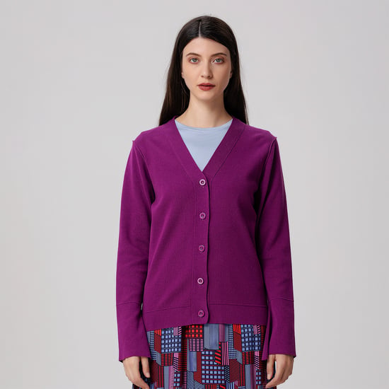 Strickjacke mit V-Ausschnitt - Image 2