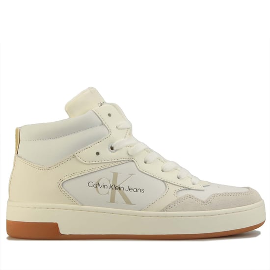 Women's Calvin Klein Mid-Top Trainers in Ivory