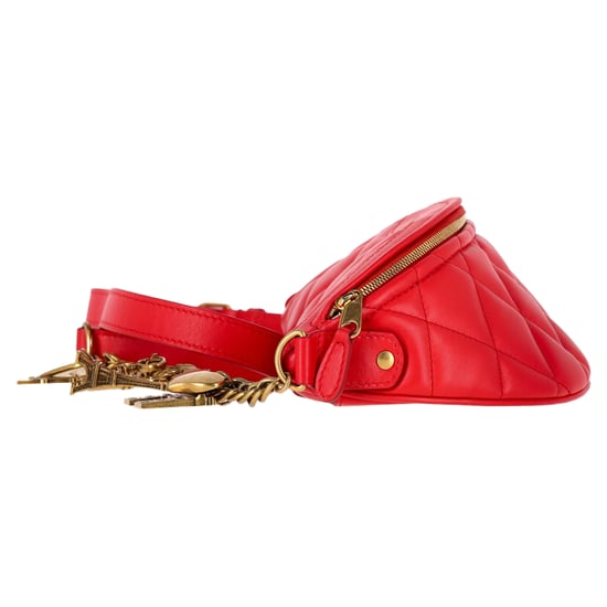 Balenciaga Gequiltete XXS Souvenir Charms Gürteltasche aus rotem Leder - Image 4